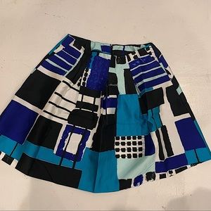 Lane Bryant Multi-Blue Mini Skirt size:16